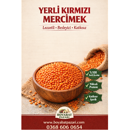 KIRMIZI MERCİMEK YERLİ
